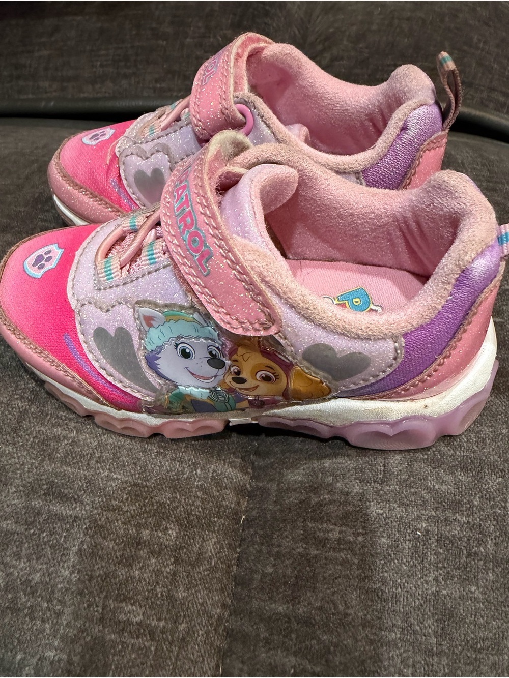 Paw Patrol Pink and Purple Light-Up Kids Sneakers